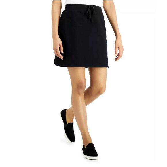 Karen Scott Sport Knit Skort Deep Black Size XL NWT - Picture 1 of 5